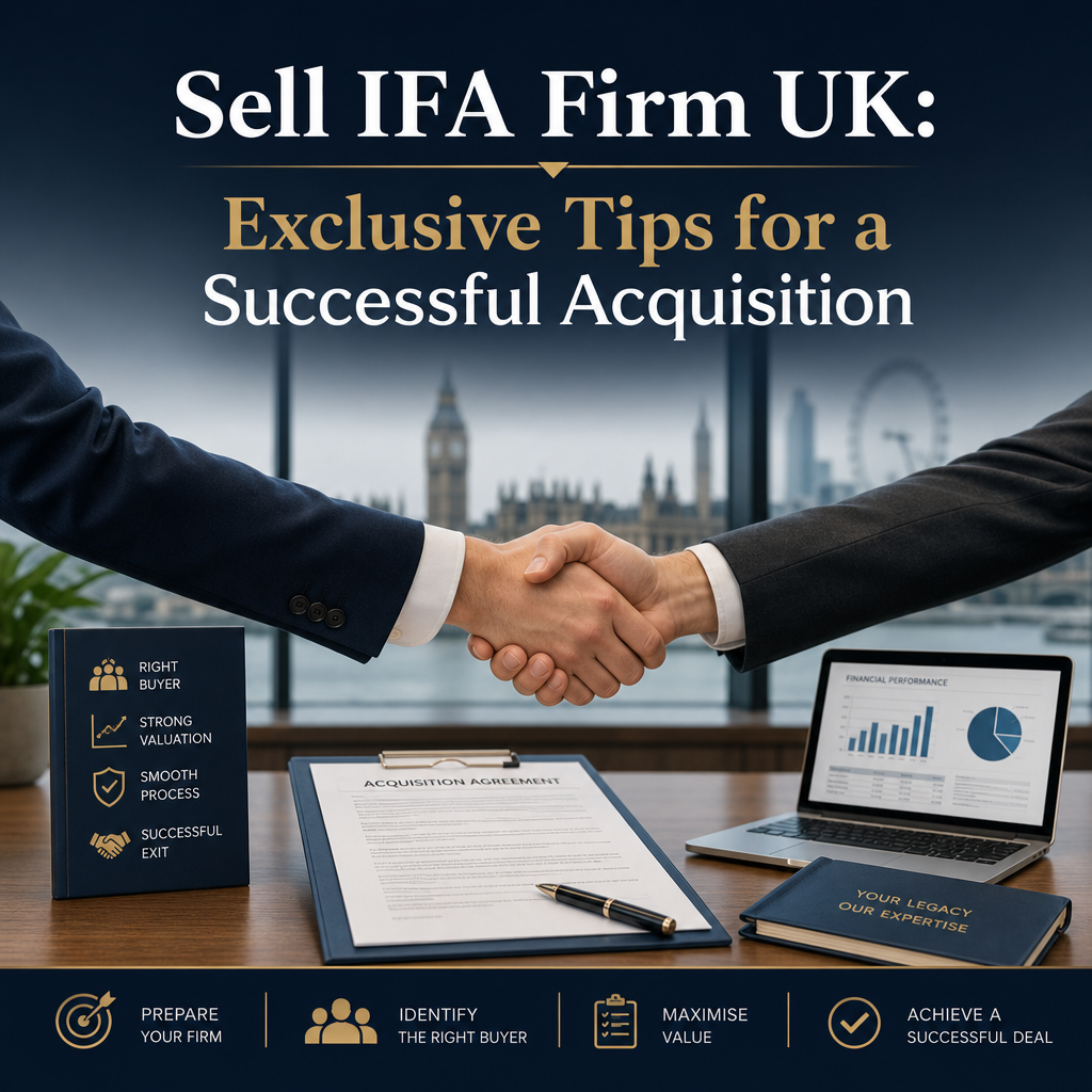 Illustration of Sell IFA Firm UK: Exclusive Tips for a Successful Acquisition